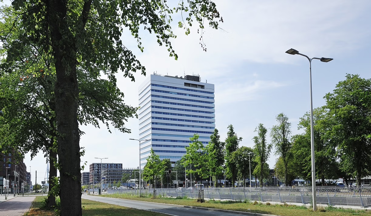 Luchtfoto van de Churchilllaan en omgeving in Utrecht